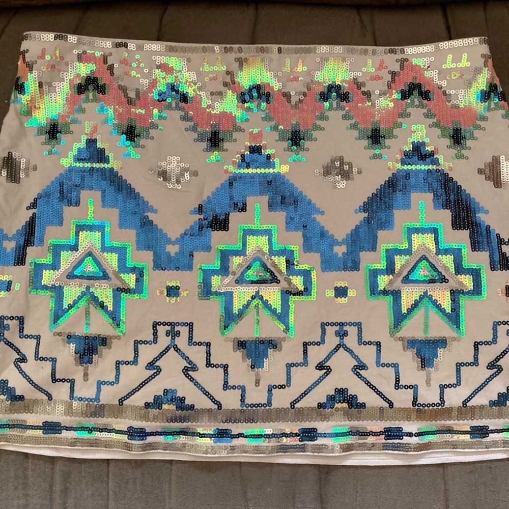 Express sequin mini skirt. Light wear. Like new